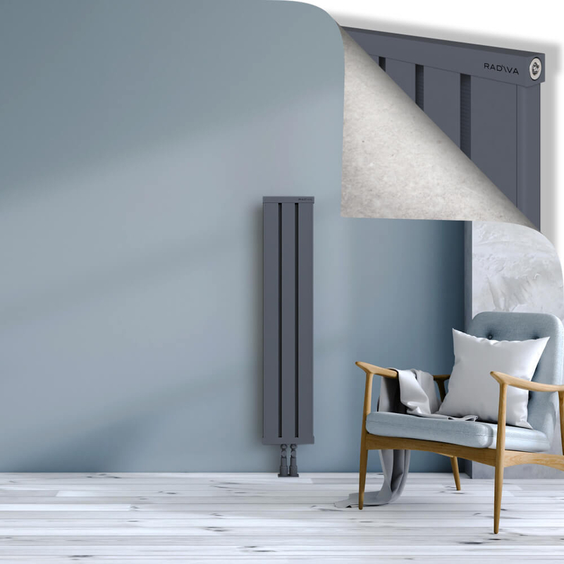 OBI Dekoratif Alüminyum Radyatör 1200x244 Antrasit