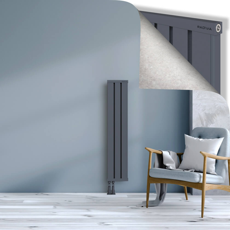 OBI Dekoratif Alüminyum Radyatör 1200x244 Antrasit