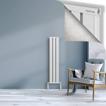 Radiva - Obi Dekoratif Alüminyum Radyatör 1200x244 Beyaz