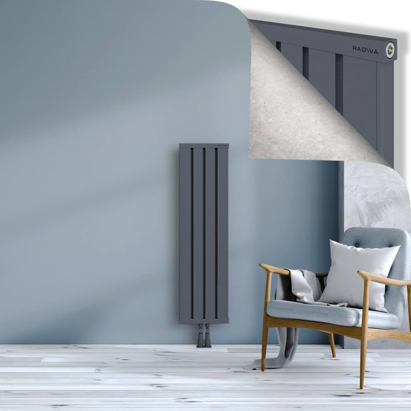 OBI Dekoratif Alüminyum Radyatör 1200x324 Antrasit