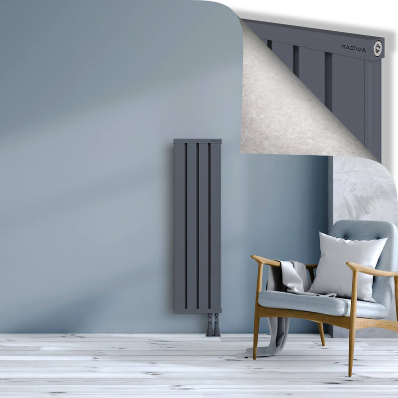 OBI Dekoratif Alüminyum Radyatör 1200x324 Antrasit