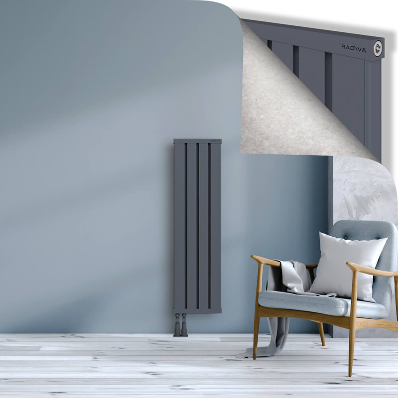 OBI Dekoratif Alüminyum Radyatör 1200x324 Antrasit