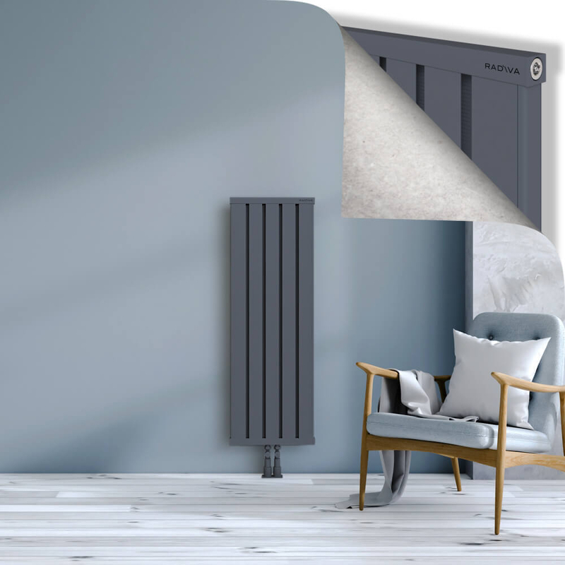 OBI Dekoratif Alüminyum Radyatör 1200x404 Antrasit