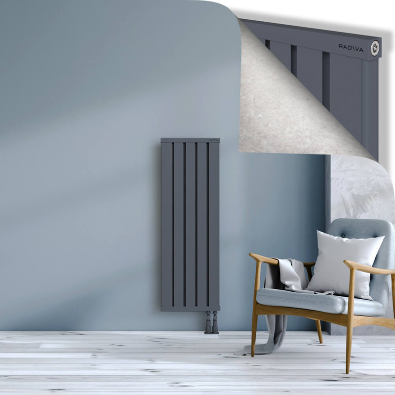 OBI Dekoratif Alüminyum Radyatör 1200x404 Antrasit