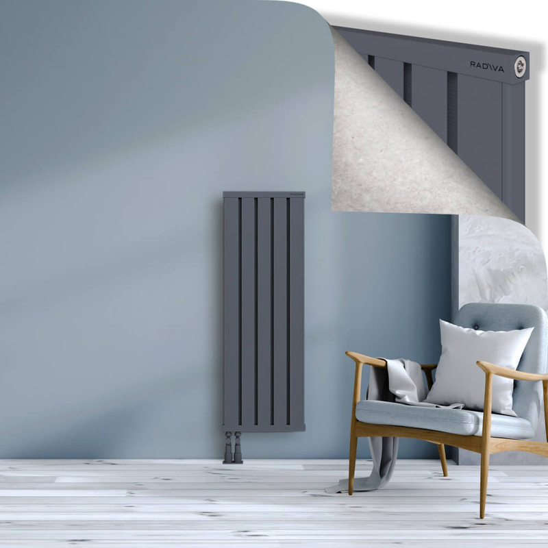 OBI Dekoratif Alüminyum Radyatör 1200x404 Antrasit