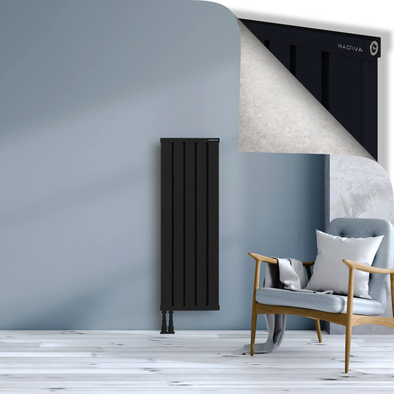 OBI Dekoratif Alüminyum Radyatör 1200x404 Siyah