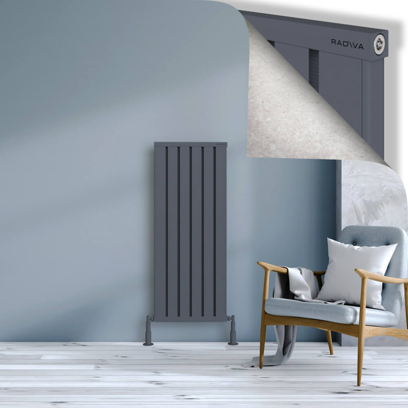 OBI Dekoratif Alüminyum Radyatör 1200x484 Antrasit