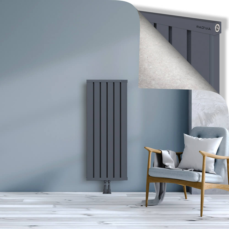 OBI Dekoratif Alüminyum Radyatör 1200x484 Antrasit
