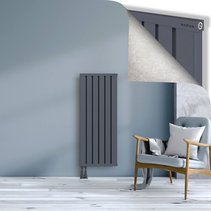 OBI Dekoratif Alüminyum Radyatör 1200x484 Antrasit