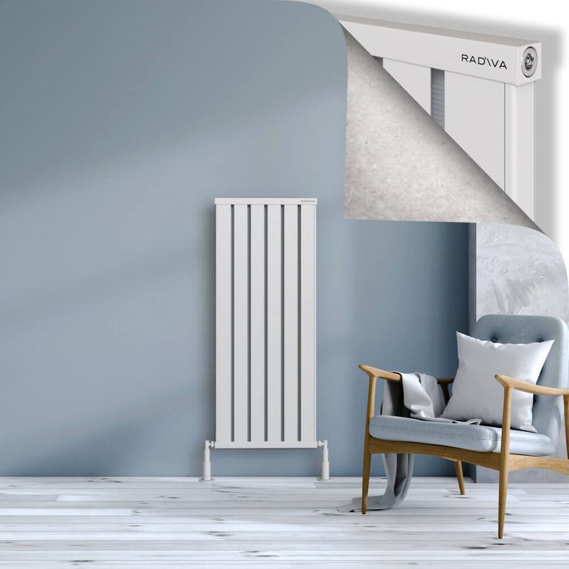 OBI Dekoratif Alüminyum Radyatör 1200x484 Beyaz