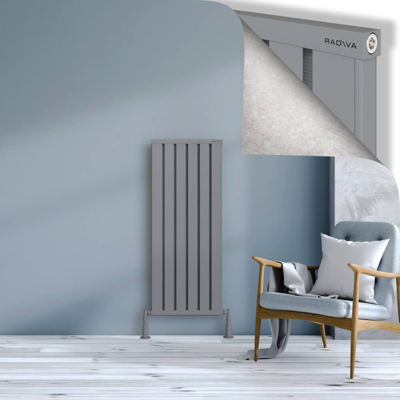 OBI Dekoratif Alüminyum Radyatör 1200x484 Gri