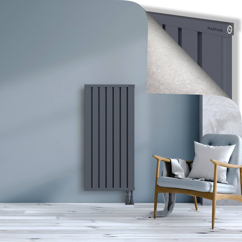 OBI Dekoratif Alüminyum Radyatör 1200x564 Antrasit
