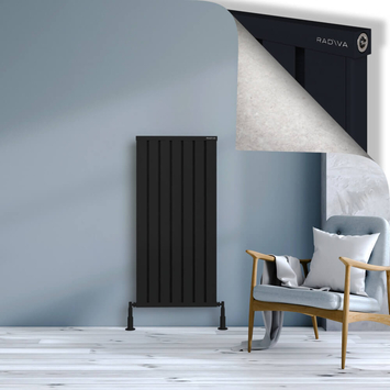 Radiva - Obi Dekoratif Alüminyum Radyatör 1200x564 Siyah