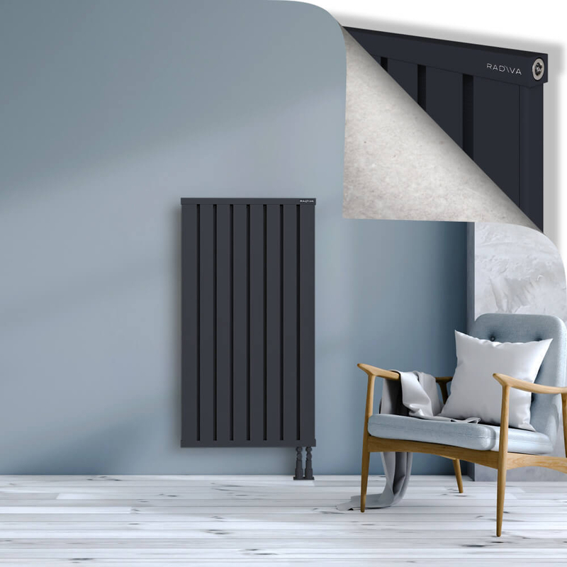 OBI Dekoratif Alüminyum Radyatör 1200x644 Koyu Antrasit