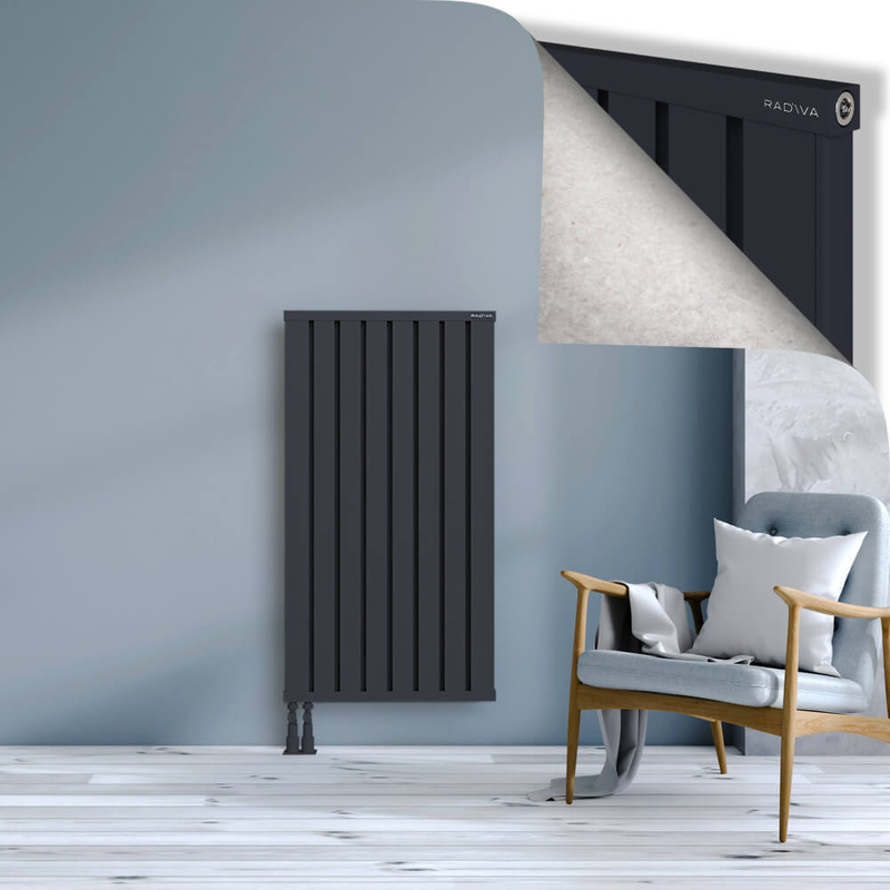 OBI Dekoratif Alüminyum Radyatör 1200x644 Koyu Antrasit