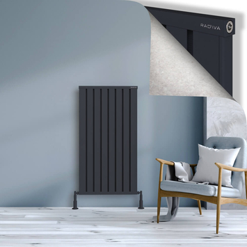 Radiva - Obi Dekoratif Alüminyum Radyatör 1200x644 Koyu Antrasit
