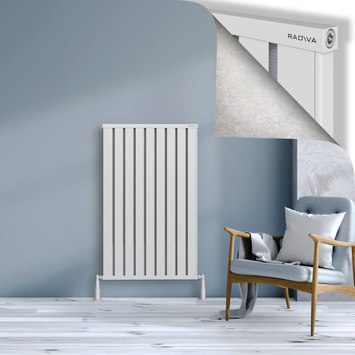 Radiva - Obi Dekoratif Alüminyum Radyatör 1200x724 Beyaz