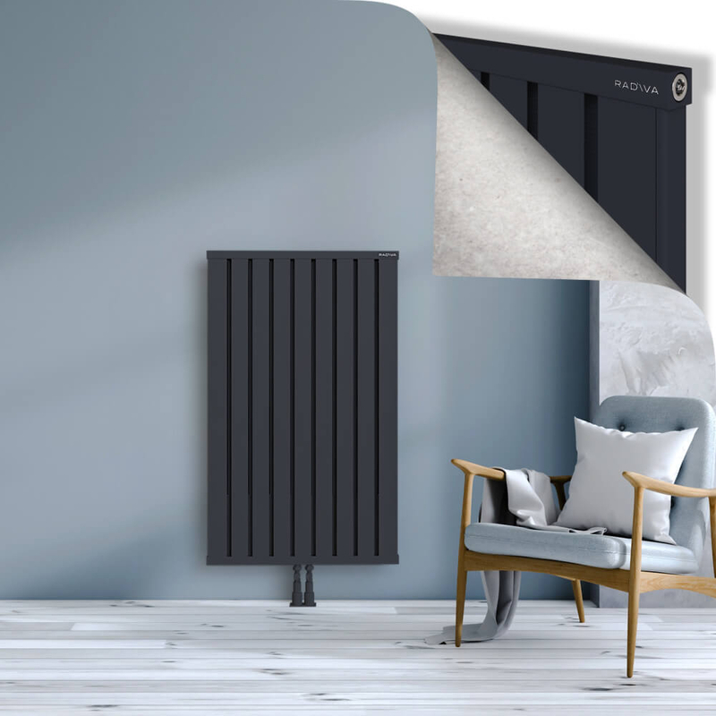 OBI Dekoratif Alüminyum Radyatör 1200x724 Koyu Antrasit