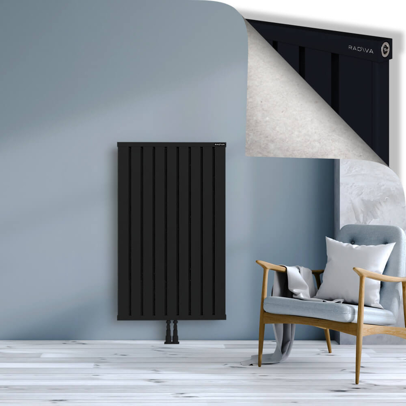 OBI Dekoratif Alüminyum Radyatör 1200x724 Siyah