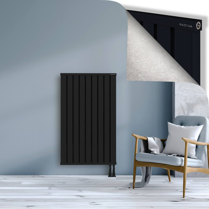 OBI Dekoratif Alüminyum Radyatör 1200x724 Siyah