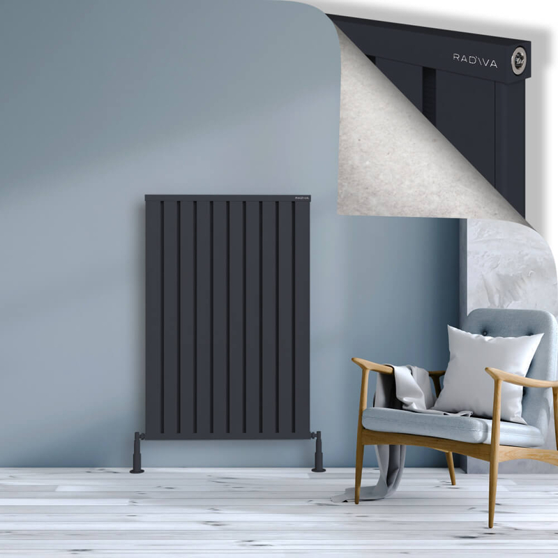 OBI Dekoratif Alüminyum Radyatör 1200x804 Koyu Antrasit