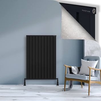 Radiva - Obi Dekoratif Alüminyum Radyatör 1200x804 Siyah