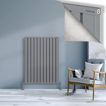 Radiva - Obi Dekoratif Alüminyum Radyatör 1200x884 Gri