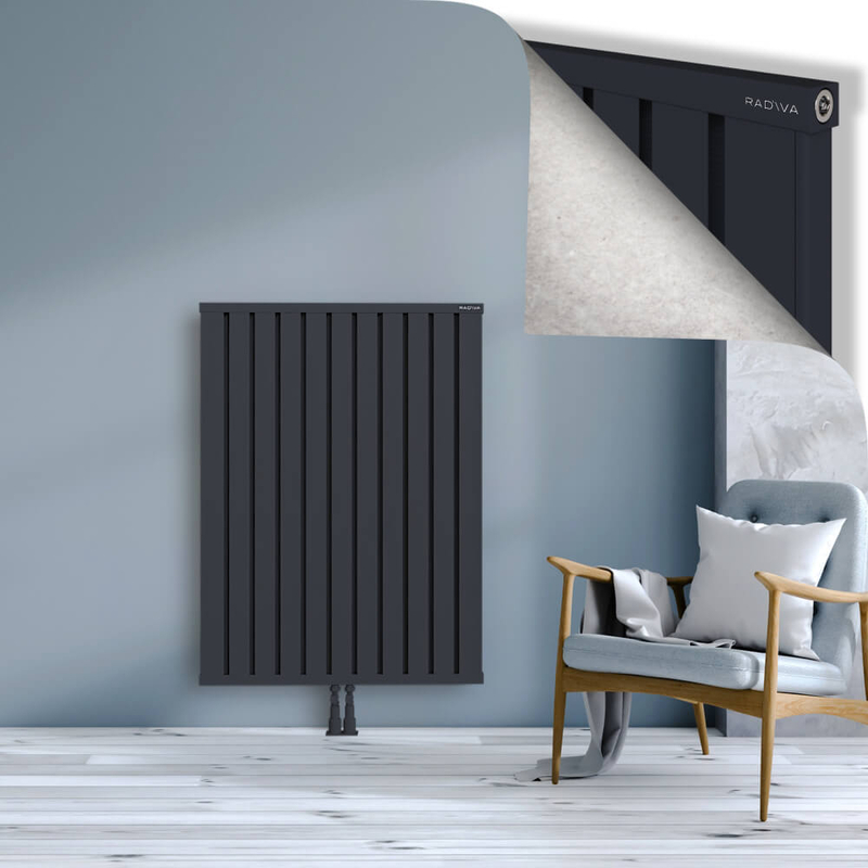OBI Dekoratif Alüminyum Radyatör 1200x884 Koyu Antrasit