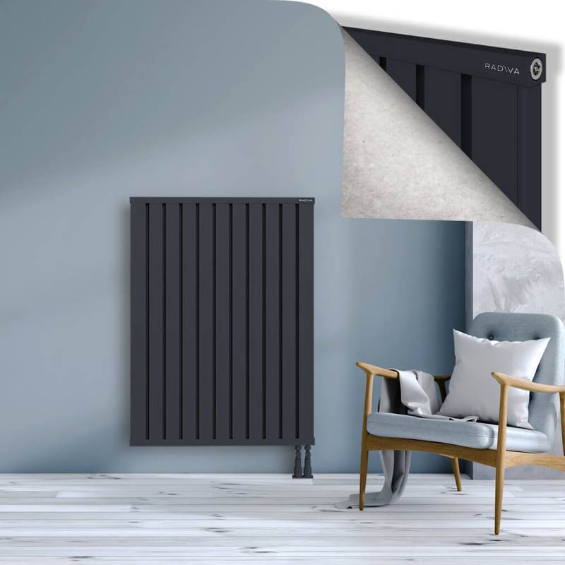 OBI Dekoratif Alüminyum Radyatör 1200x884 Koyu Antrasit