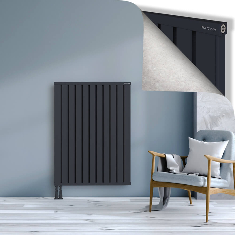OBI Dekoratif Alüminyum Radyatör 1200x884 Koyu Antrasit