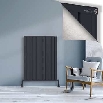 Radiva - Obi Dekoratif Alüminyum Radyatör 1200x884 Koyu Antrasit