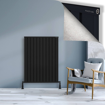 Radiva - Obi Dekoratif Alüminyum Radyatör 1200x884 Siyah