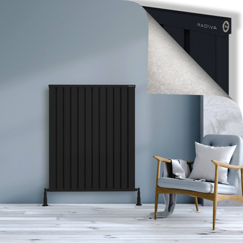 Radiva - Obi Dekoratif Alüminyum Radyatör 1200x964 Siyah