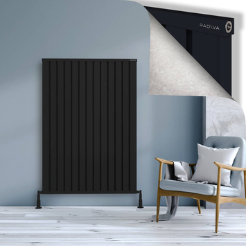 Radiva - Obi Dekoratif Alüminyum Radyatör 1500x1044 Siyah