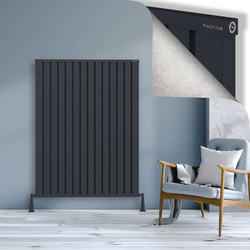 OBI Dekoratif Alüminyum Radyatör 1500x1124 Koyu Antrasit