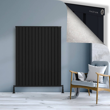 Radiva - Obi Dekoratif Alüminyum Radyatör 1500x1124 Siyah