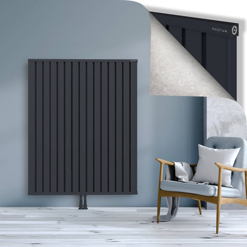OBI Dekoratif Alüminyum Radyatör 1500x1204 Koyu Antrasit