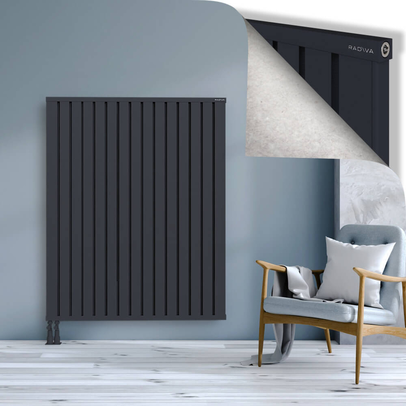 OBI Dekoratif Alüminyum Radyatör 1500x1204 Koyu Antrasit
