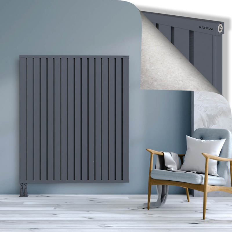 OBI Dekoratif Alüminyum Radyatör 1500x1284 Antrasit