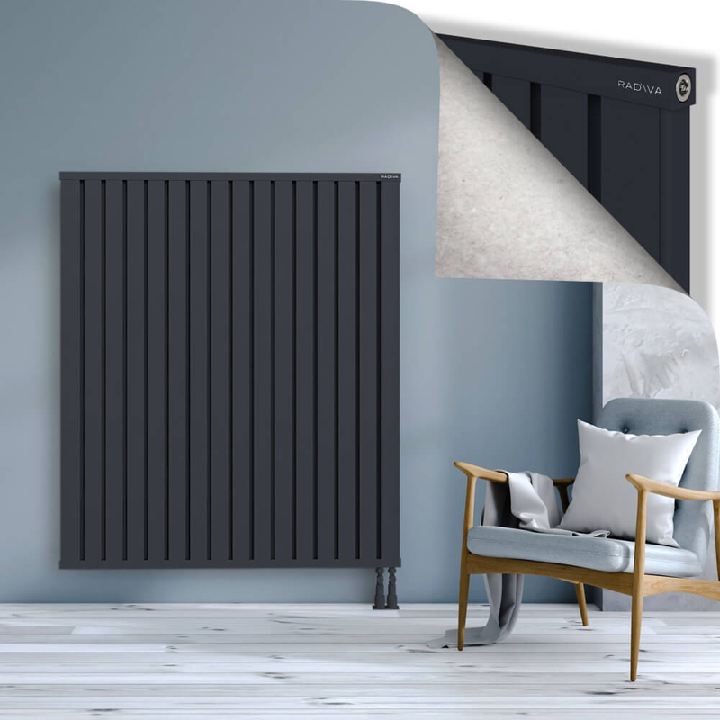 OBI Dekoratif Alüminyum Radyatör 1500x1284 Koyu Antrasit