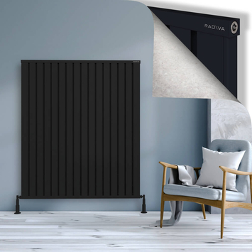 Radiva - Obi Dekoratif Alüminyum Radyatör 1500x1284 Siyah