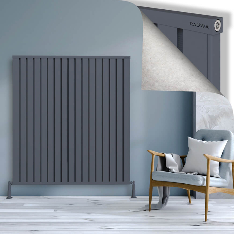 OBI Dekoratif Alüminyum Radyatör 1500x1364 Antrasit
