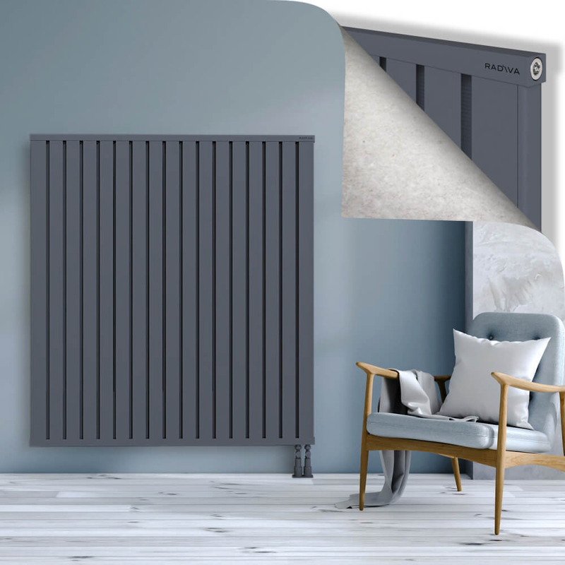 OBI Dekoratif Alüminyum Radyatör 1500x1364 Antrasit