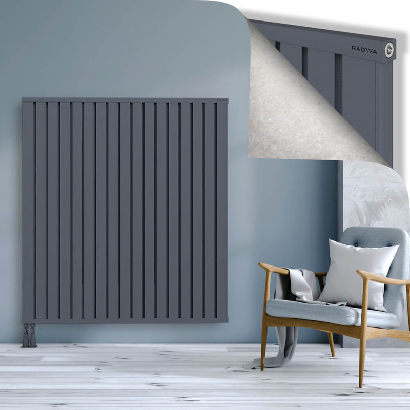 OBI Dekoratif Alüminyum Radyatör 1500x1364 Antrasit