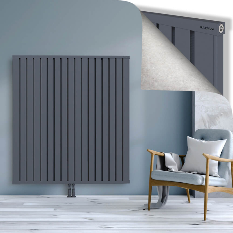 OBI Dekoratif Alüminyum Radyatör 1500x1364 Antrasit