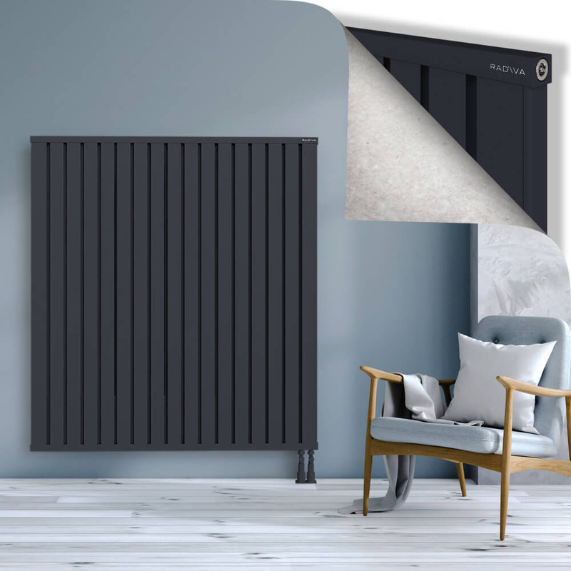 OBI Dekoratif Alüminyum Radyatör 1500x1364 Koyu Antrasit