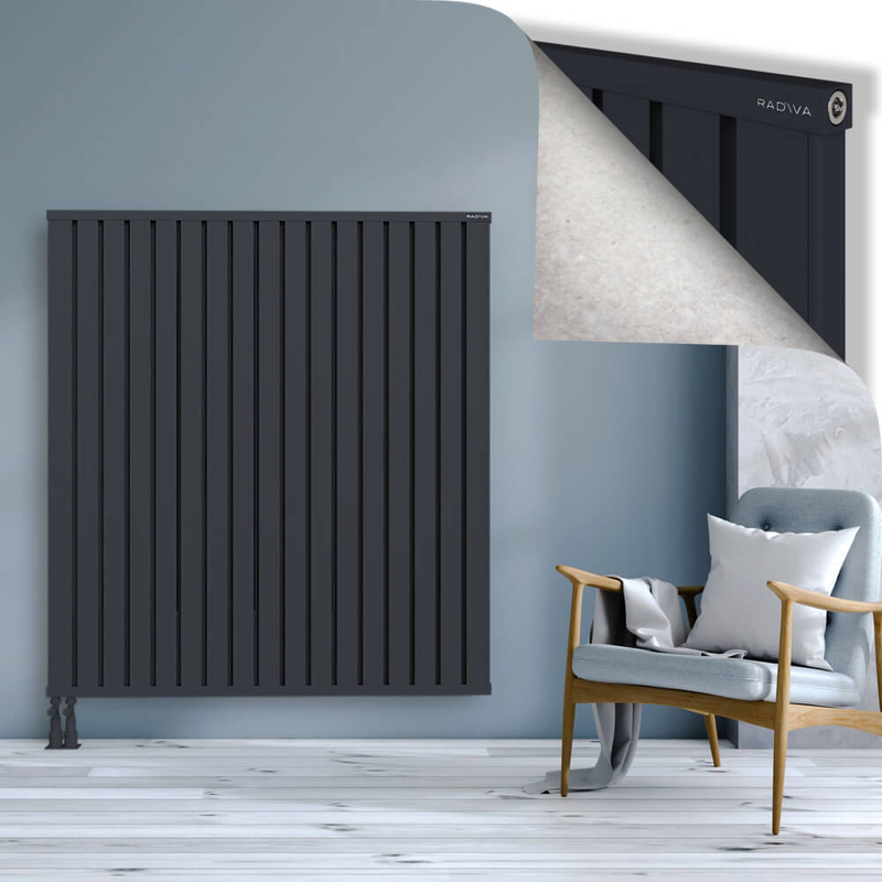 OBI Dekoratif Alüminyum Radyatör 1500x1364 Koyu Antrasit