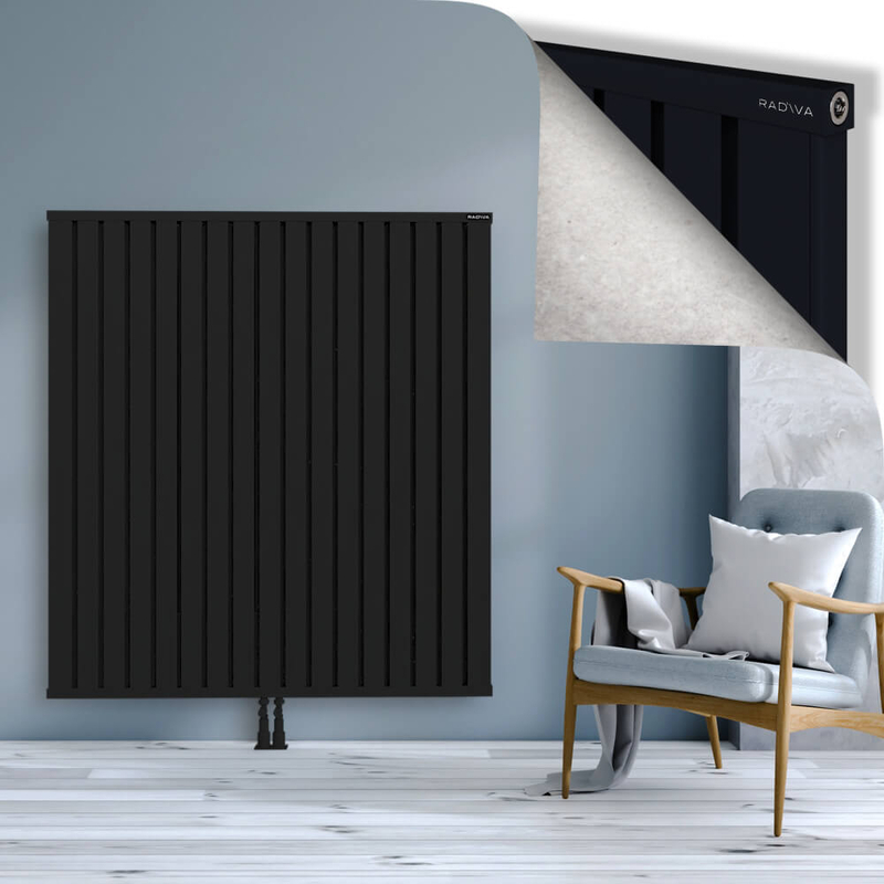 OBI Dekoratif Alüminyum Radyatör 1500x1364 Siyah