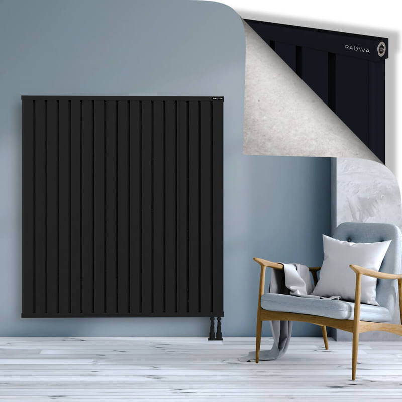 OBI Dekoratif Alüminyum Radyatör 1500x1364 Siyah