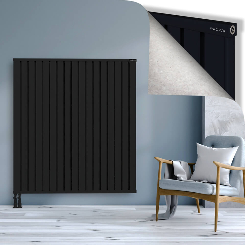 OBI Dekoratif Alüminyum Radyatör 1500x1364 Siyah
